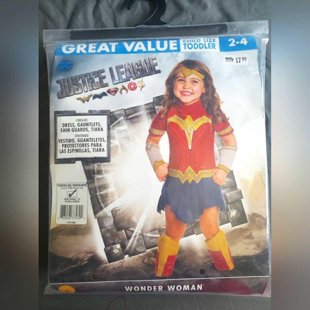 NWOT Wonder Woman Child costume Child Size toddler 2-4